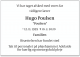 Dødsannonce: Hugo Poulsen (10.02.2020)